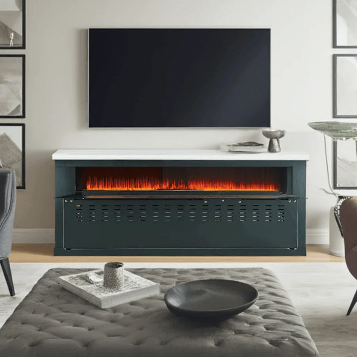 Litedeer Homes Mercury 60-inch 3D Water Vapor Fireplace with Smart Fireplace App, Multi-colour Flame, Remote Control (Model: VEW60A or VEW60M) - Litedeer Homes