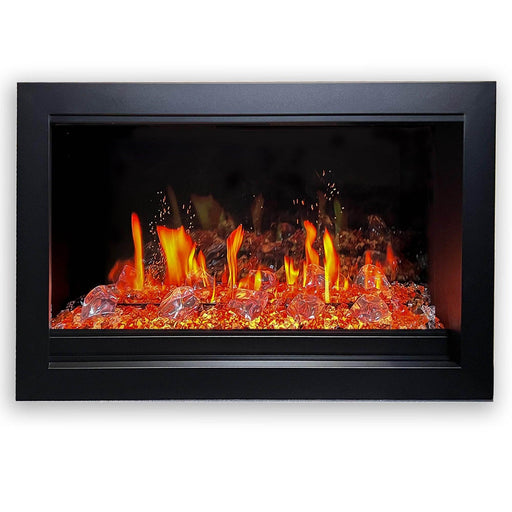LiteStar 33 inch Smart Electric Fireplace Insert with App Diamond-like Crystal (ZEF38VC-33C) - Litedeer Homes