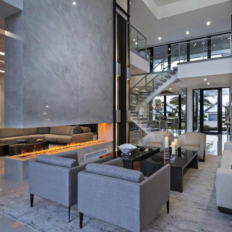 Litedeer Homes Mercury 72“ Smart 3D Water Vapor Fireplace Cassette – 4-Sided See-Through Mist Fireplace with App & Remote Control (VEW72A / VEW72M)