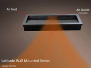 2025 New Litedeer Homes Latitude II 58-inch Wall Mount Smart Electric Fireplace with Multi-flame, Crackling Sounds - ZEF58V - Litedeer Homes