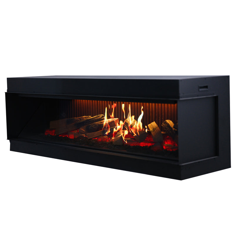 Aurora X72 72" Holographic Smart Electric Fireplace | 3-Sided Luxury Fireplace for Modern Living