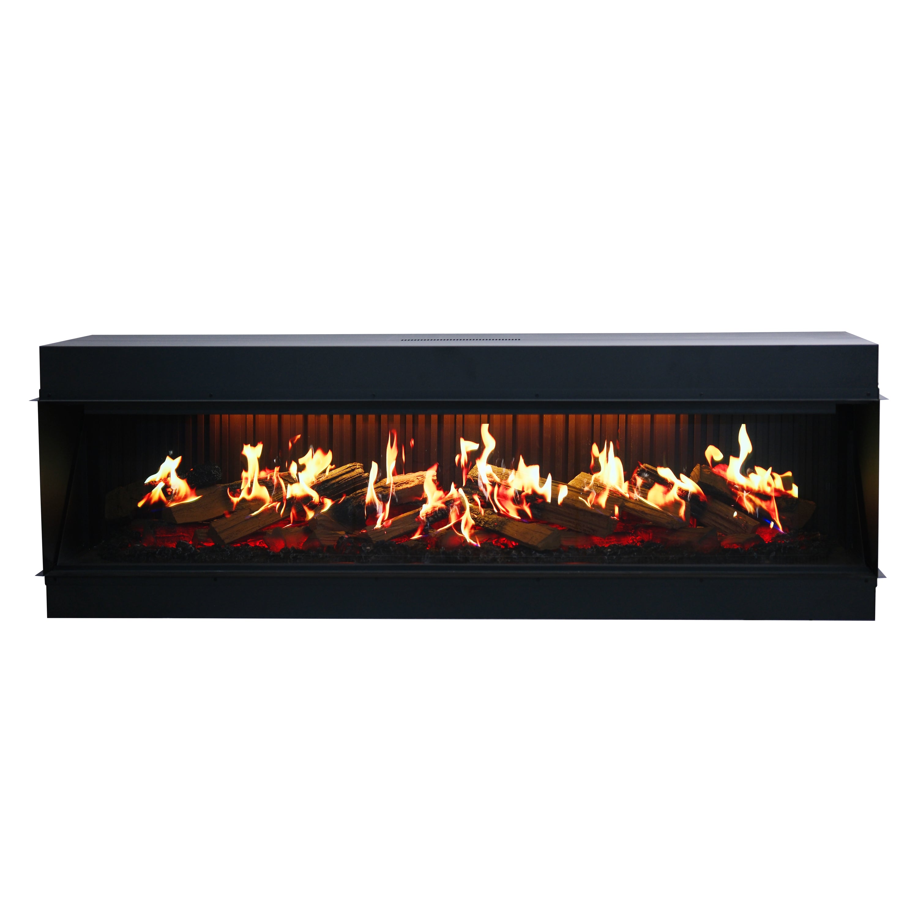 小物 Flame Ray 72-Inch Built-in Electric Fireplace | Holographic 3D Smart