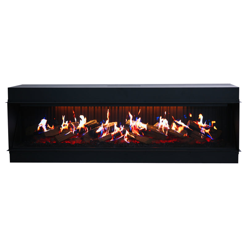 Aurora X72 72" Holographic Smart Electric Fireplace | 3-Sided Luxury Fireplace for Modern Living