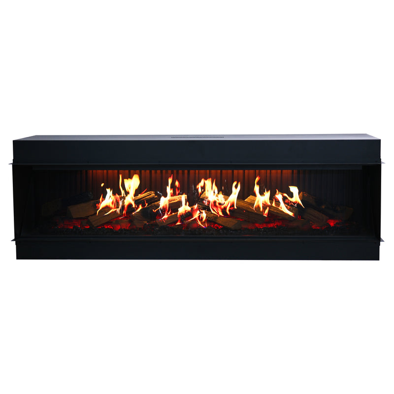 Aurora X72 72" Holographic Smart Electric Fireplace | 3-Sided Luxury Fireplace for Modern Living
