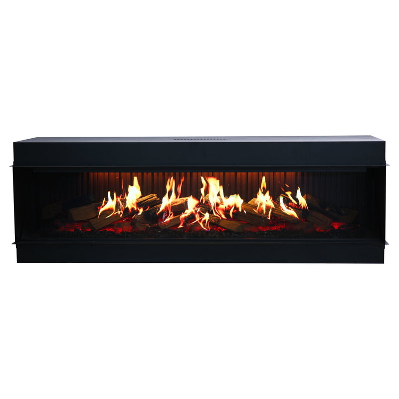 Aurora X72 72" Holographic Smart Electric Fireplace | 3-Sided Luxury Fireplace for Modern Living