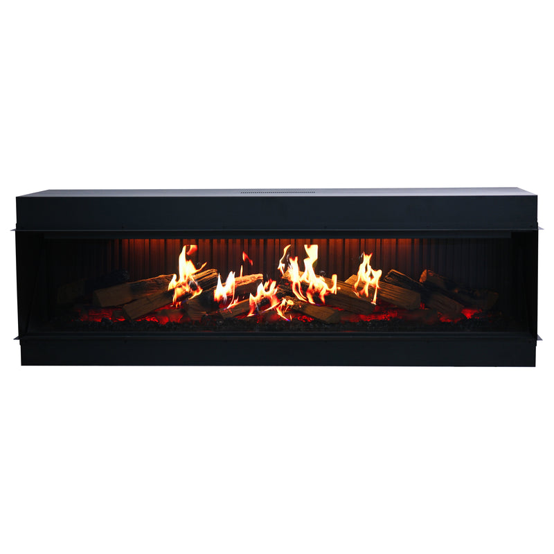 Aurora X72 72" Holographic Smart Electric Fireplace | 3-Sided Luxury Fireplace for Modern Living