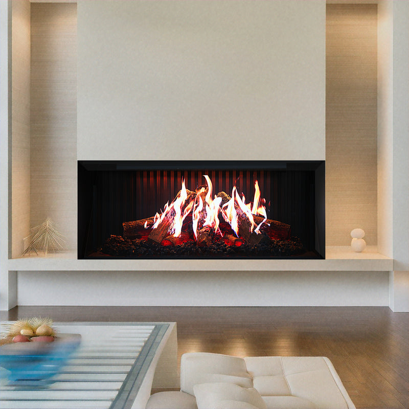 Aurora X72 72" Holographic Electric Fireplace | Built-in Architectural Flame System | Smart Control | Ultra-Realistic 3D Flame