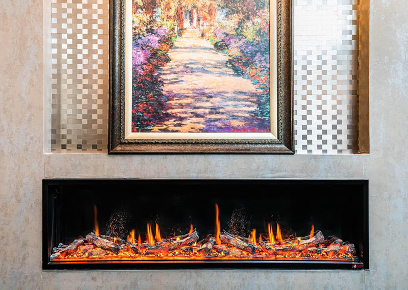 🔥 Litedeer Homes Alpine Series 60-Inch Ultra-Slim Electric Fireplace with App (Model: ZEF60VL) 🔥 - Litedeer Homes