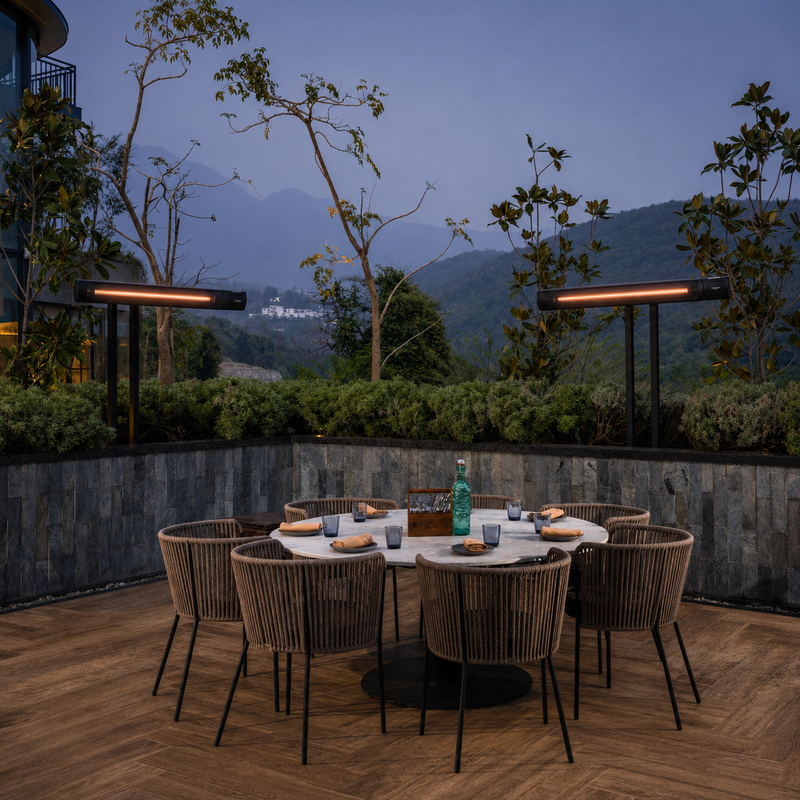 Altura 60" Linear Patio Heater | 2800W Infrared Electric Outdoor Heater, Wall & Ceiling Mounted, Smart Control, IP55 Weatherproof