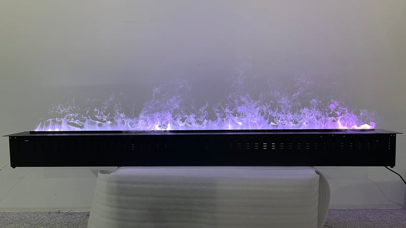 Litedeer Homes Mercury VEW100A XL Large 100-Inch 3D Water Vapor Smart Electric Fireplace Cassette