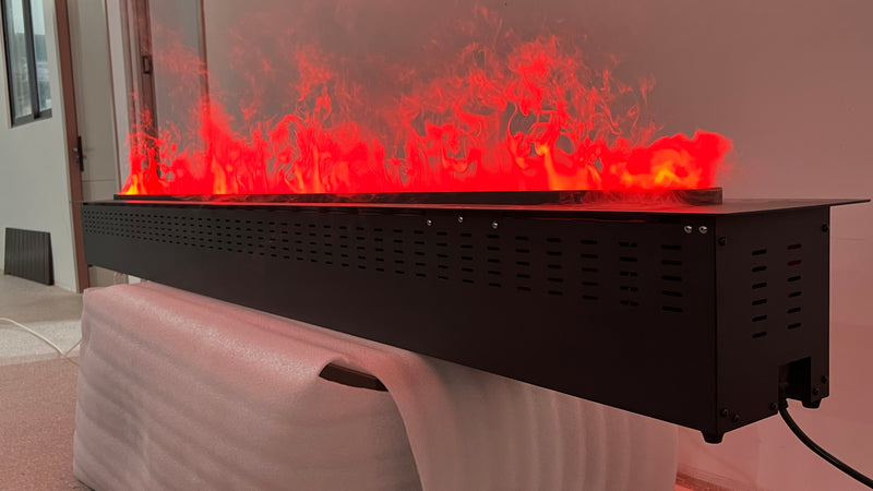 Litedeer Homes Mercury VEW100A XL Large 100-Inch 3D Water Vapor Smart Electric Fireplace Cassette