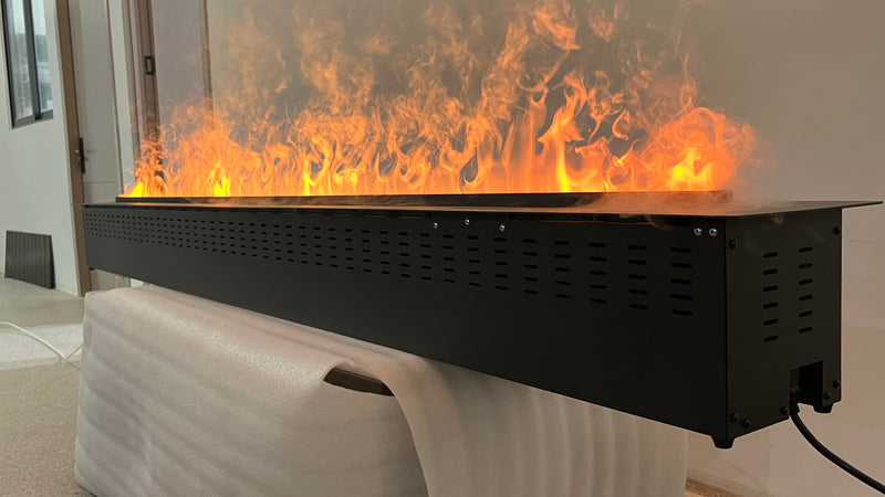 Litedeer Homes Mercury VEW100A XL Large 100-Inch 3D Water Vapor Smart Electric Fireplace Cassette