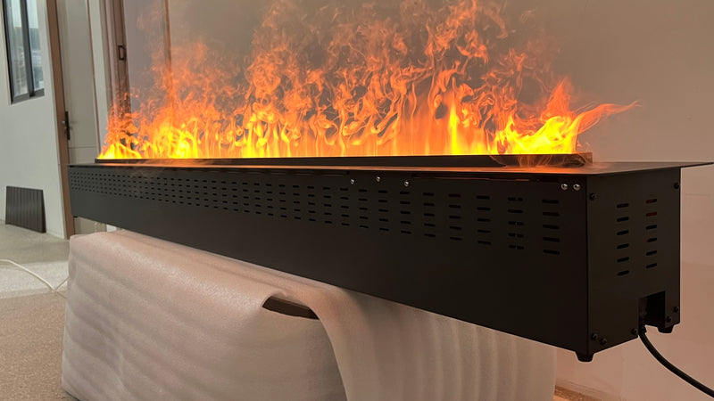 Litedeer Homes Mercury VEW100A XL Large 100-Inch 3D Water Vapor Smart Electric Fireplace Cassette