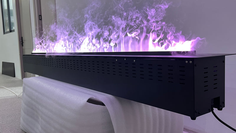 Litedeer Homes Mercury VEW100A XL Large 100-Inch 3D Water Vapor Smart Electric Fireplace Cassette