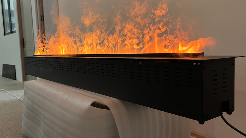 Litedeer Homes Mercury VEW100A XL Large 100-Inch 3D Water Vapor Smart Electric Fireplace Cassette