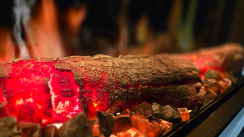 Litedeer Homes Latitude 55" Built-in Smart Electric Fireplace with Crackling Sounds Multi-Style, 5 Colours, Breathing Logs,Smart App (Model:ZEF55T)