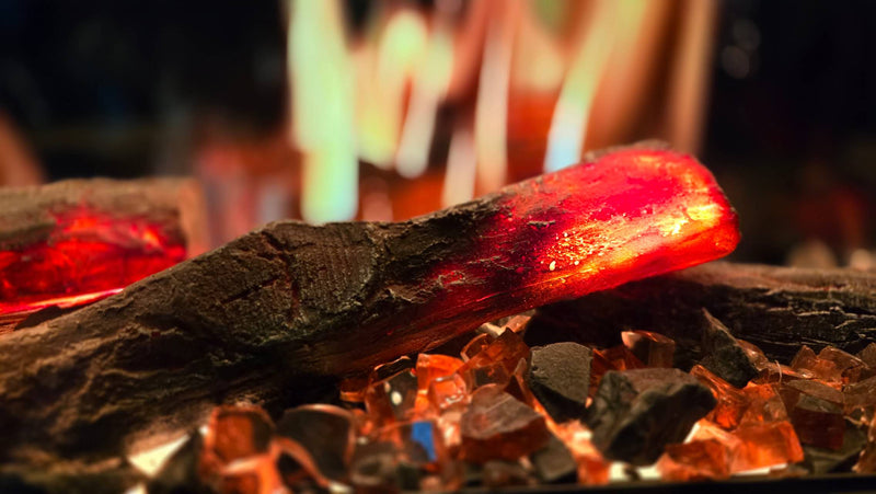 Litedeer Homes Latitude 55" Built-in Smart Electric Fireplace with Crackling Sounds Multi-Style, 5 Colours, Breathing Logs,Smart App (Model:ZEF55T)