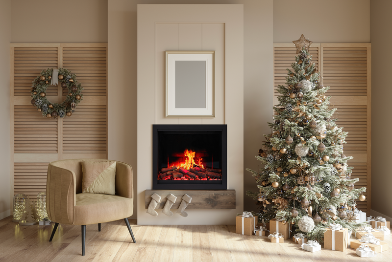 Litestar 35″ Smart Electric Fireplace Insert – Ultra-Slim Built-In, Wi-Fi App Control (ZEF35X)