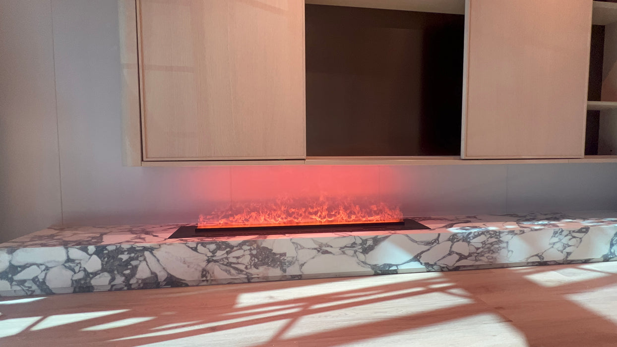 Litedeer Homes Mercury 40-inch 3D Water Vapor Fireplace Cassette with Smart Fireplace App, Multi-colour Flame & Remote Control (Model: VEW40A or VEW40M)