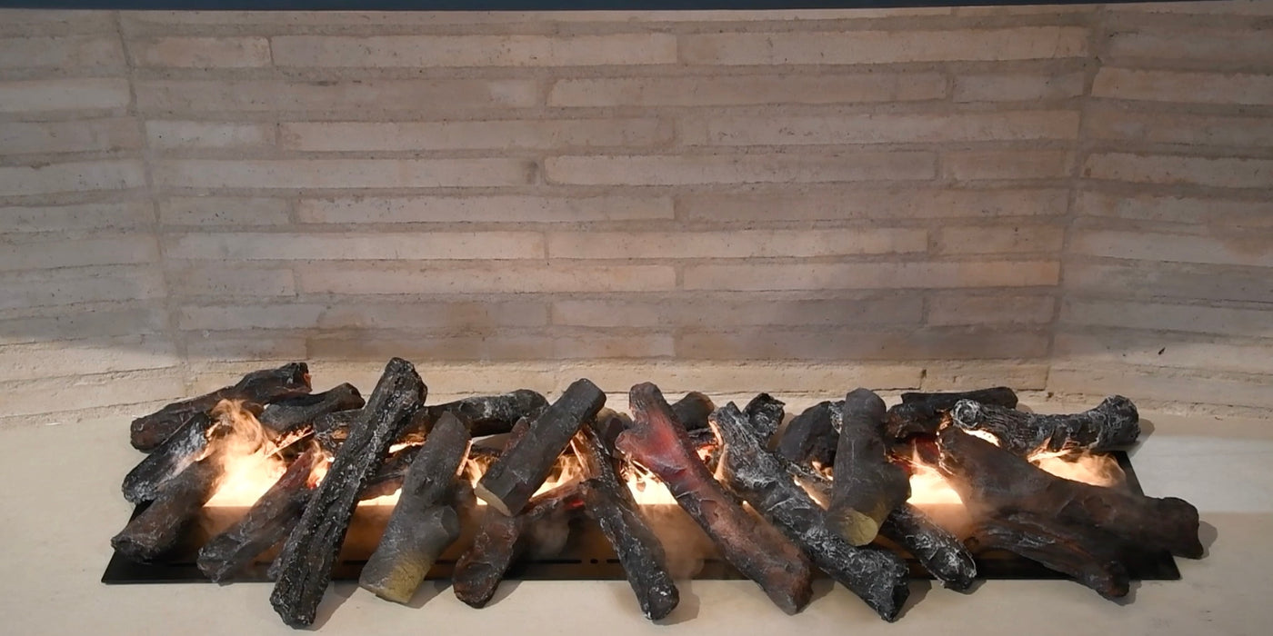 Chimenea de vapor de agua 3D Mercury de 40 pulgadas de Litedeer Homes con aplicación Smart Fireplace, llama multicolor y control remoto (modelos: VEW40A o VEW40M)