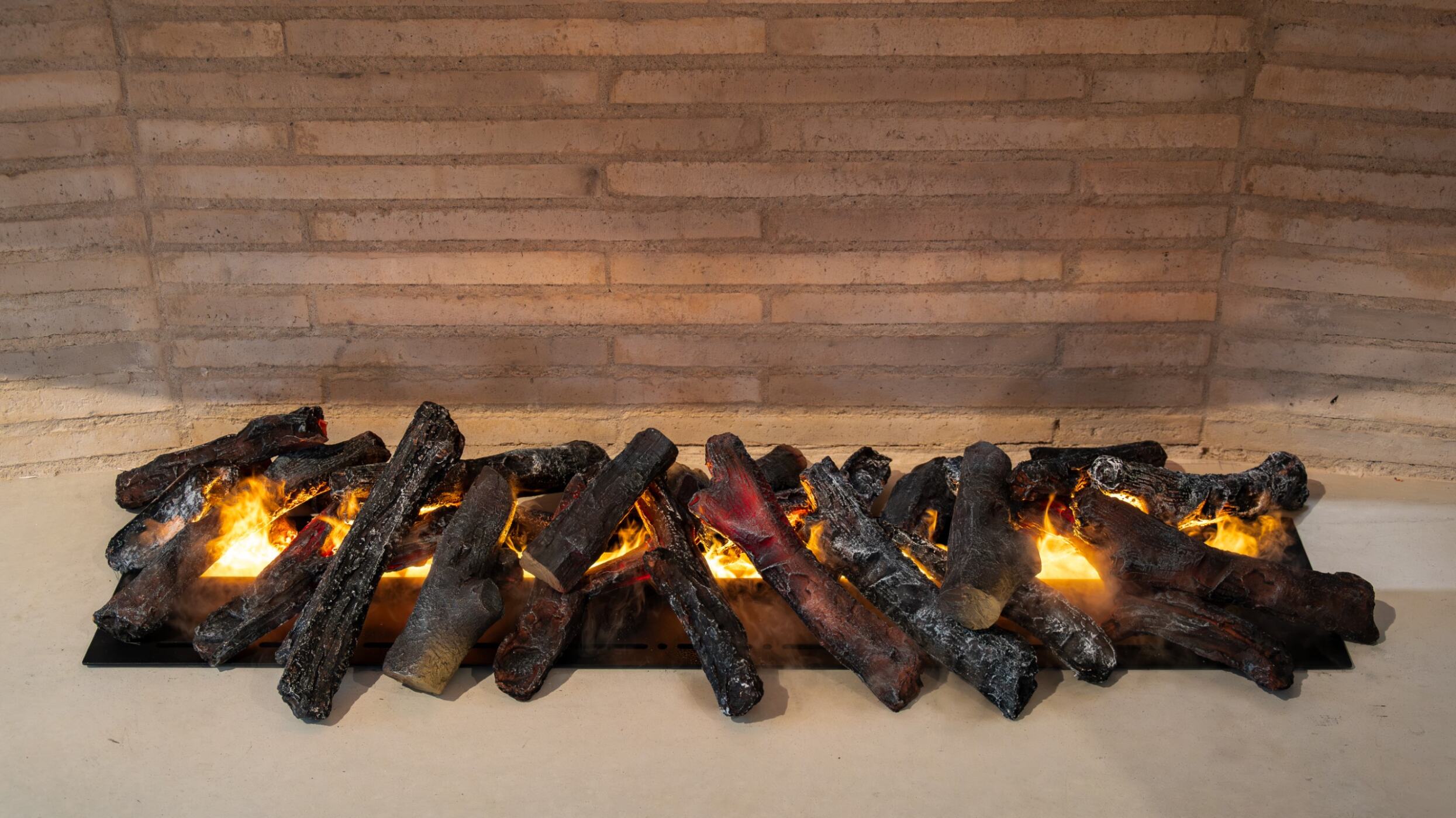 50-Inch Water Vapor Fireplace Cassette | 3D Built-in Smart Mist