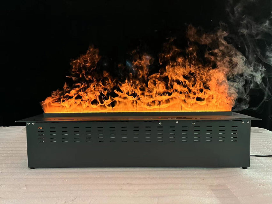 Litedeer Homes Mercury 40-inch 3D Water Vapor Fireplace Cassette with Smart Fireplace App, Multi-colour Flame & Remote Control (Model: VEW40A or VEW40M)