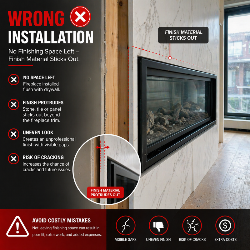 Litedeer Latitude ZEF50VL 50-Inch Built-in Linear Electric Fireplace — Ultra Slim, Smart App Control, Breathing Logs, No Vent