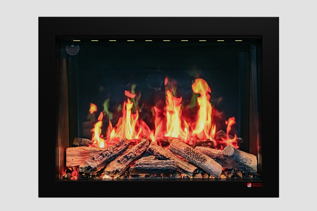 🔥 2025 New LiteStar ZEF32A – 32-inch Smart Electric Fireplace Insert Multi-Flame Style | Breathing Logs | Smart App | 5 Unique Flame Colors | Adjustable Crackling Sounds🔥