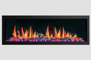 2025 New Litedeer Latitude II 58-inch Wall-Mounted Smart Electric Fireplace with Crackling Sounds, Multi-Flame Style, APP Control, Reflective Amber Glass - ZEF58T - Litedeer Homes