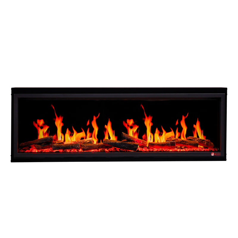 Foyer électrique encastré intelligent Litedeer Latitude 45 po avec application - ZEF45X, noir