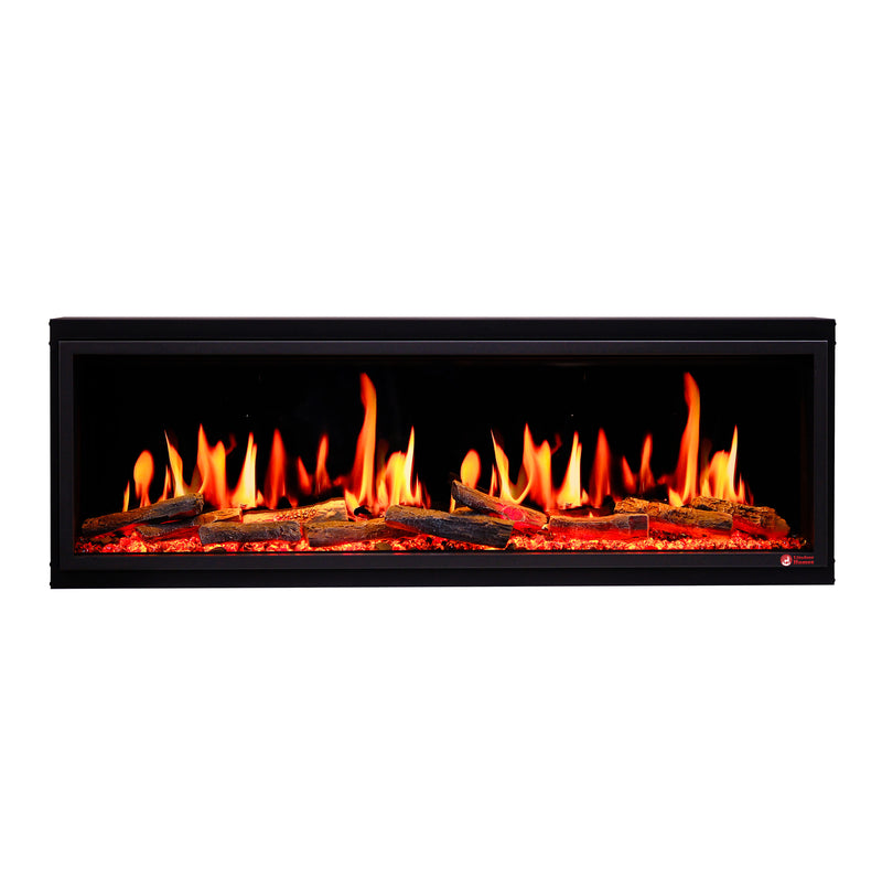 Litedeer Homes Latitude 55" Smart Built-In Electric Fireplace with Breathing Logs (Model ZEF55V)