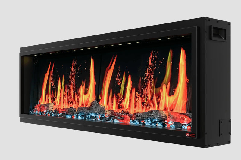 2025 New Litedeer Homes Latitude II 58-inch Wall Mount Smart Electric Fireplace with Multi-flame, Crackling Sounds - ZEF58V - Litedeer Homes
