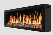 2025 New Litedeer Latitude II 58-inch Wall-Mounted Smart Electric Fireplace with Crackling Sounds, Multi-Flame Style, APP Control, Reflective Amber Glass - ZEF58T - Litedeer Homes