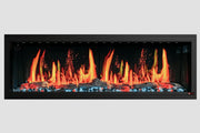 2025 New Litedeer Latitude II 58-inch Wall-Mounted Smart Electric Fireplace with Crackling Sounds, Multi-Flame Style, APP Control, Reflective Amber Glass - ZEF58T - Litedeer Homes