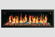 2025 New Litedeer Latitude II 58-inch Wall-Mounted Smart Electric Fireplace with Crackling Sounds, Multi-Flame Style, APP Control, Reflective Amber Glass - ZEF58T - Litedeer Homes