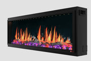 2025 New Litedeer Latitude II 58-inch Wall-Mounted Smart Electric Fireplace with Crackling Sounds, Multi-Flame Style, APP Control, Reflective Amber Glass - ZEF58T - Litedeer Homes