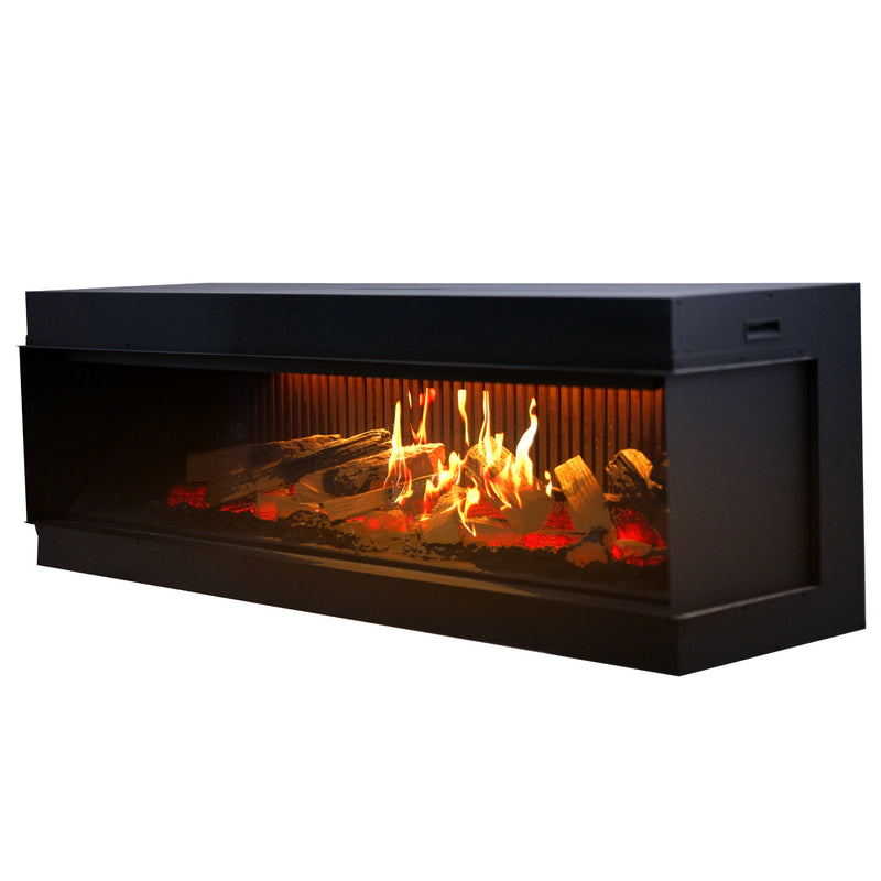 Aurora X72 72" Holographic Electric Fireplace | Built-in Architectural Flame System | Smart Control | Ultra-Realistic 3D Flame