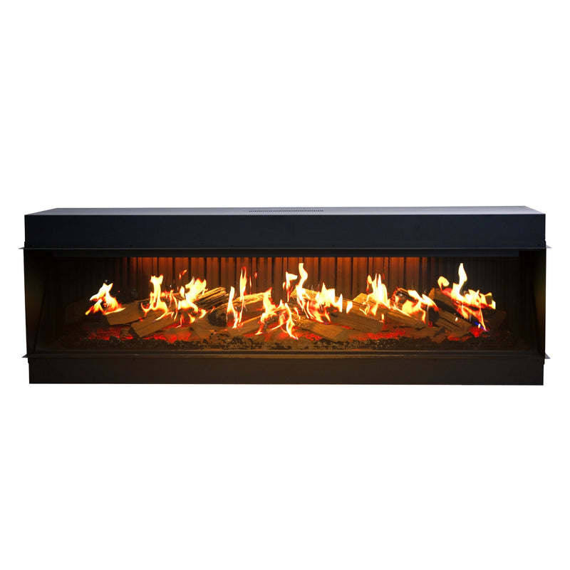 Aurora X72 72" Holographic Electric Fireplace | Built-in Architectural Flame System | Smart Control | Ultra-Realistic 3D Flame