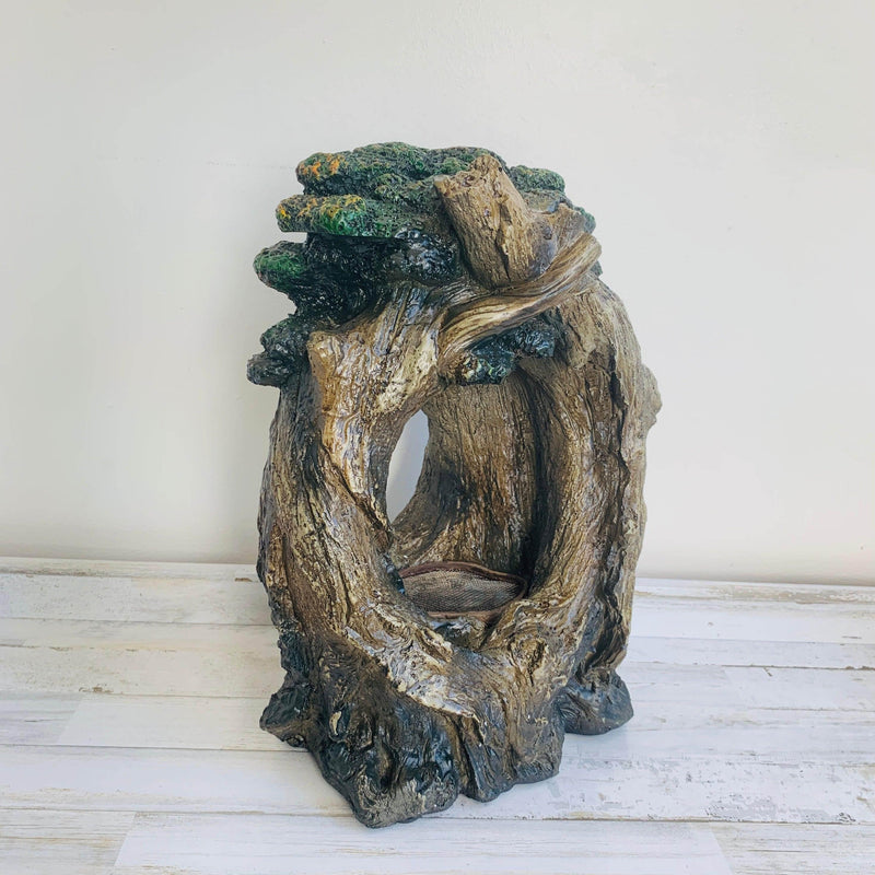 Artsy Tree Waterfall Tabletop Fountain (Waterfall Wonder Indoor Relaxing Fountain Tree of Life Tabletop Water Feature - Litedeer Homes