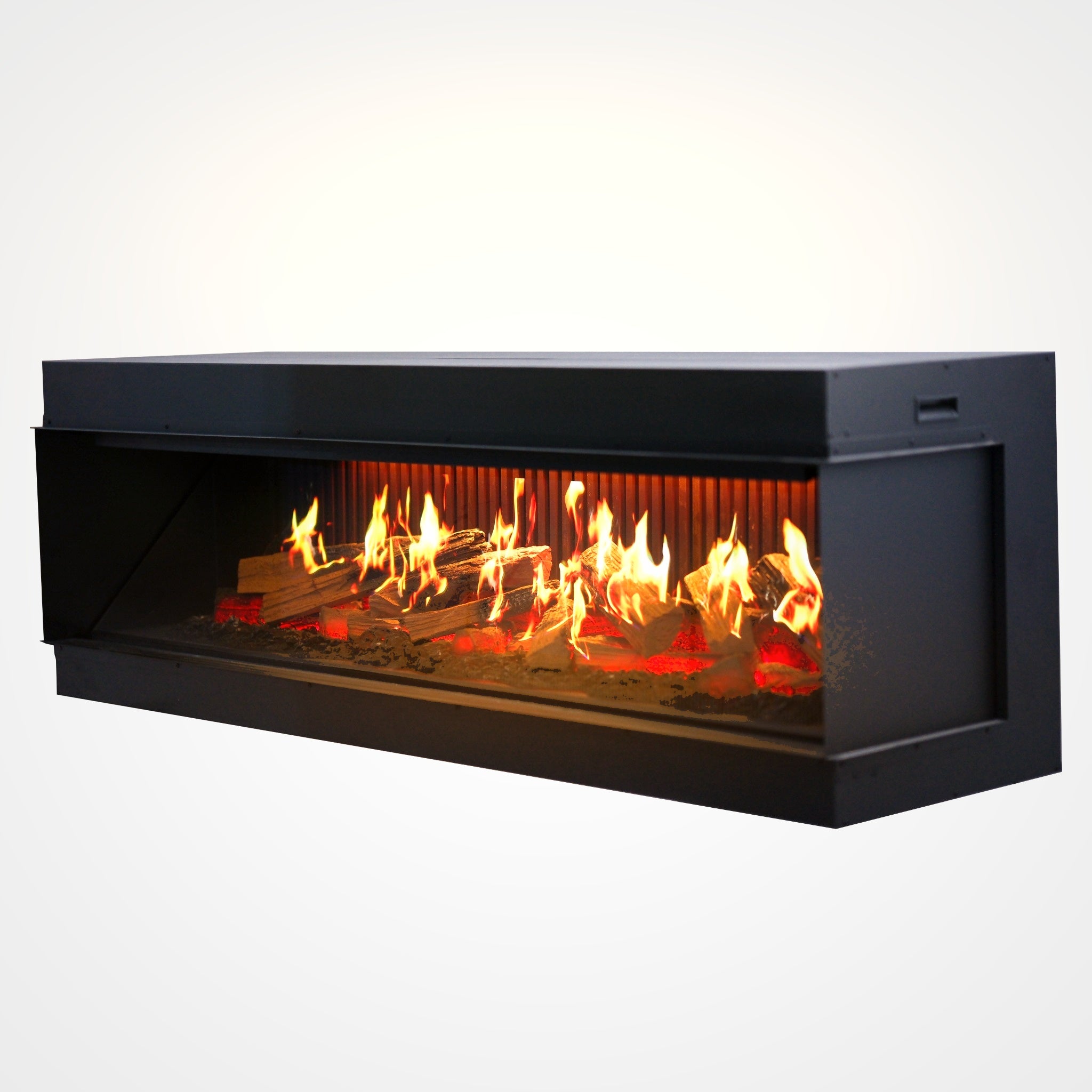 小物 Flame Ray 72-Inch Built-in Electric Fireplace | Holographic 3D Smart