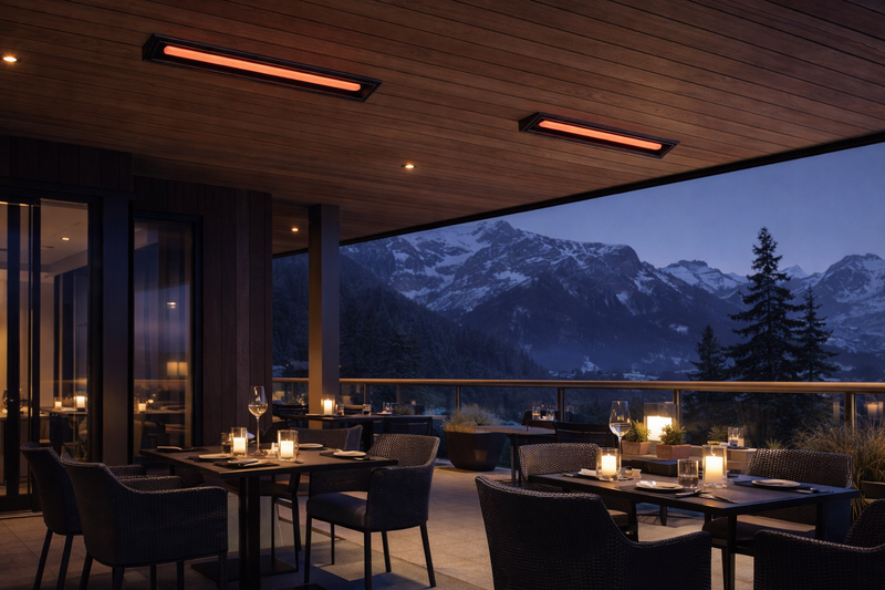 Altura 60" Linear Patio Heater | 2800W Infrared Electric Outdoor Heater, Wall & Ceiling Mounted, Smart Control, IP55 Weatherproof