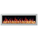 Litedeer Homes Gloria II 68" Smart Electric Fireplace with APP Diamond-like Crystal - ZEF68XCW, White - Litedeer Homes