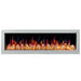 Litedeer Homes Gloria II 68" Smart Electric Fireplace with APP Diamond-like Crystal - ZEF68XCW, White - Litedeer Homes