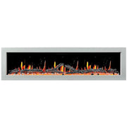 Litedeer Homes Gloria II 68" Smart Electric Fireplace with App Driftwood Log & River Rock - ZEF68XW - Litedeer Homes