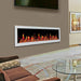 Litedeer Homes Gloria II 78" Smart Electric Fireplace with App Reflective Amber Glass - ZEF78VAW, White