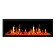 Litedeer Latitude 55" Smart Built-in Linear Electric Fireplace Wifi Enabled with Crackling Sounds - ZEF55VA, Black - Litedeer Homes