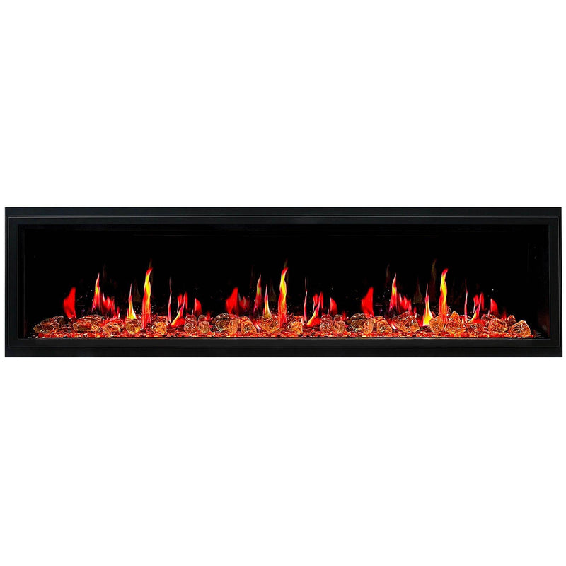 Litedeer Homes Latitude 75-inch Built-in Electric Fireplace with Wifi, Fireplace App, 5 Unique Flame -ZEF75VA - Litedeer Homes
