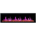red flameLatitude 75" Smart Built-in Electric Fireplace with Ember Glass Crackling Sounds - ZEF75VA - Litedeer Homes