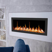 2025 New Litedeer Homes Latitude II 48 inch Wall Mounted Smart Electric Fireplace with APP 3-inch Trim - Multi-flame Style - ZEF48XC - Litedeer Homes