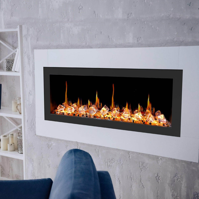 2025 New Litedeer Homes Latitude II 48 inch Wall Mounted Smart Electric Fireplace with APP 3-inch Trim - Multi-flame Style - ZEF48XC - Litedeer Homes